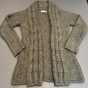 Bianca B Made in Italy Alpaca Wool Blend Chunky Knit Cardigan Sweater Women S